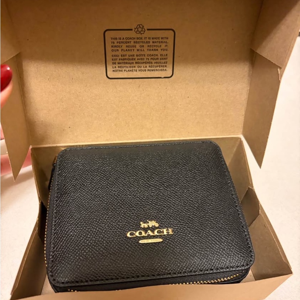 NWT Coach Black Travel Jewelry Box - Picture 6 of 7